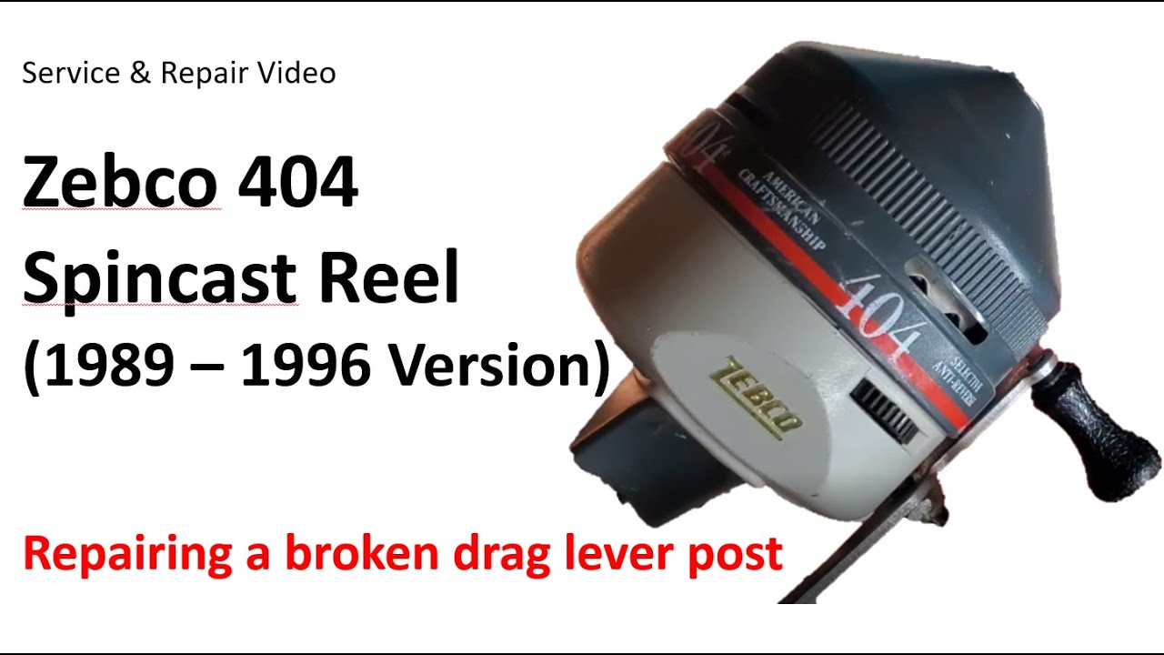 Zebco 404 (1989 - 1996) Spincast Reel Service and Repair Video 