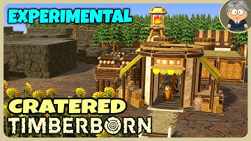 Experimental - Cratered Custom Map - Timberborn Gameplay