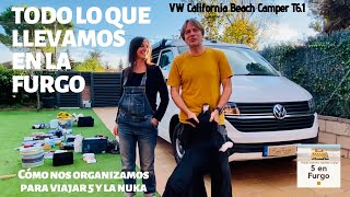 ¿CÓMO ORGANIZAMOS LA FURGONETA? Todo lo que llevamos y dónde. VW California Beach Camper T6.1.