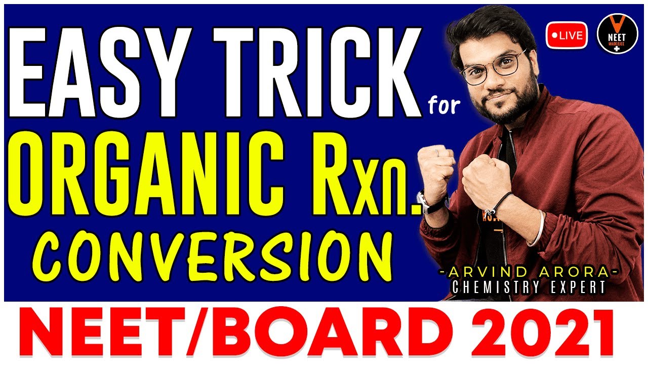 Cheat Code To Solve Any Organic Conversion Easily | NEET 2023 | NEET Chemistry | Arvind Sir
