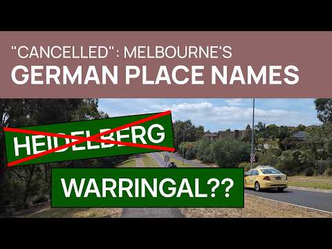 Why Melbourne doesn't have many German street names