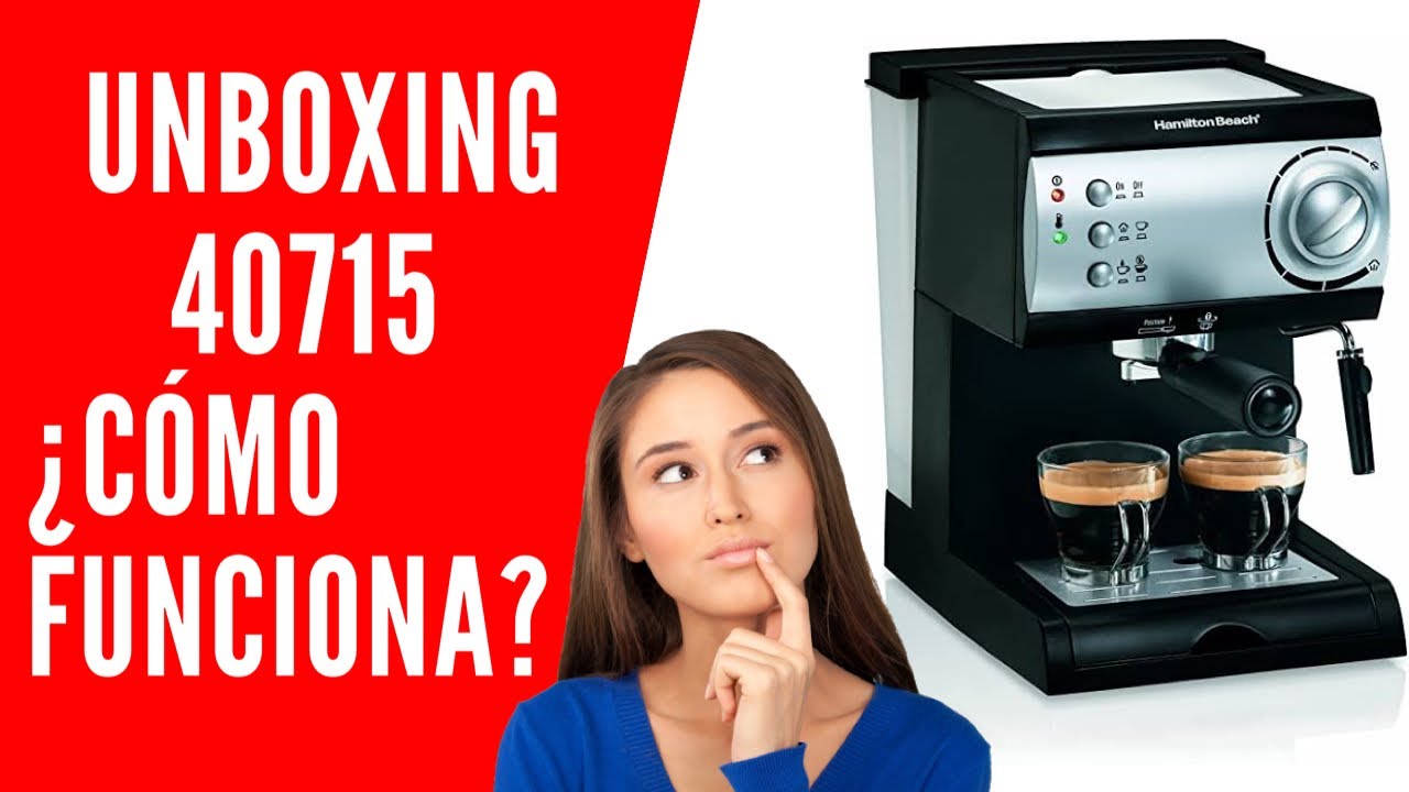 Unboxing Tips Guía Uso Instrucciones Expresso Capuchino Cafetera 40715