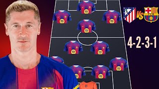🚨 ATLETICO MADRID VS BARCELONA 🔥 BARCELONA PREDICTED LINEUP ✅ COPA DEL REY SEMIFINALS MATCH 