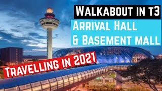 Singapore Changi Airport (2021) - Arrival hall and basement mall