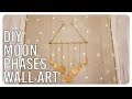 DIY Moon Phases Wall Art Hanging - Boho Inspired