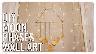 DIY Moon Phases Wall Art Hanging - Boho Inspired