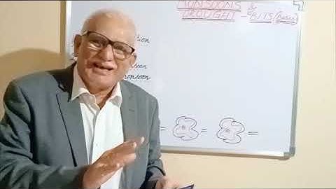 Agri Met.   -JRF/SRF/NET/Other Exams  - BITS  - Monsoon And Droughts -  Basics 1