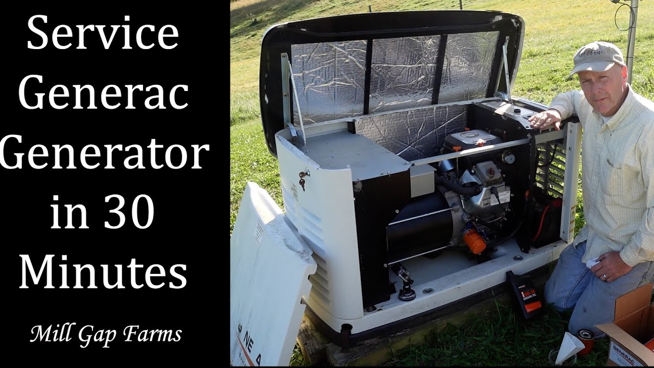 Service Generac 17KW Whole House Generator in 30 Minutes - YouTube