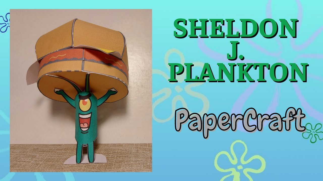 046 - Plankton from SpongeBob SquarePants Papercraft 😀 - YouTube