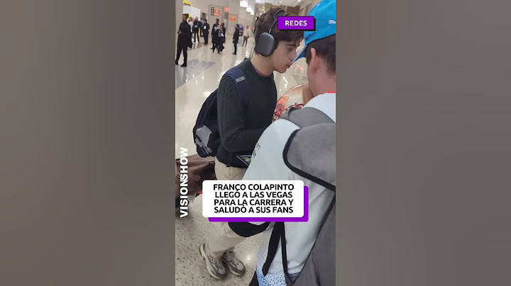 Franco Colapinto llegó a Las Vegas
