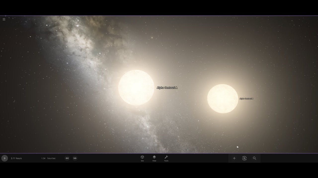 Binary Star System - Universe Sandbox 2 - YouTube