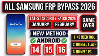 🔓 How To Bypass FRP on Any Samsung Phone (Android 14/15/16) | Latest Patch 2026 | No PC