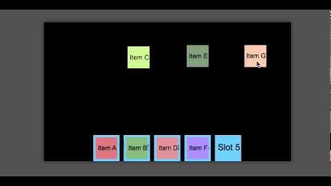 Basic Inventory Bar GameSalad Template