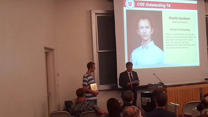 Charlie Jacobsen Outstanding COE TA of 2014