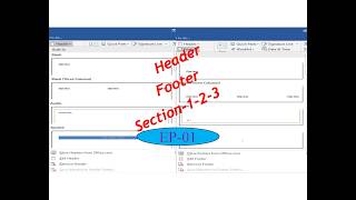EP 01 Header/Footer Break Section