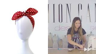 How to Sew a Tie Headband - DIY KIT tutorial screenshot 4
