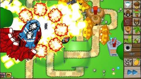 Bloons Tower Defense 5 - Track 1 Easy - Level 100