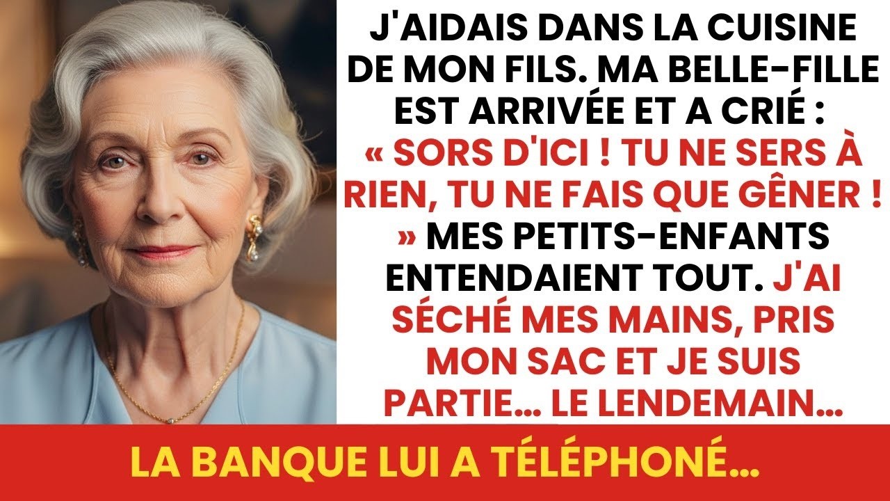 Ma belle-fille a crié devant mes petits-enfants : « Tu ne sers à rien ! » Le lendemain, la banque...