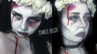 ZOMBIE BRIDE HALLOWEEN MAKEUP |
