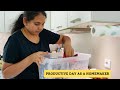 🪷vlog#08|👩🍳My productive day routine as a homemaker 🙋♀️|kitchen organization ideas 🤩