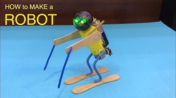 ROBOT YAPIMI - TAKLA ATAN KAYAK YAPAN - ÜÇ KURUŞLUK MALZEME İLE  ROBOT YAPIMI -  ROBOT MAKING