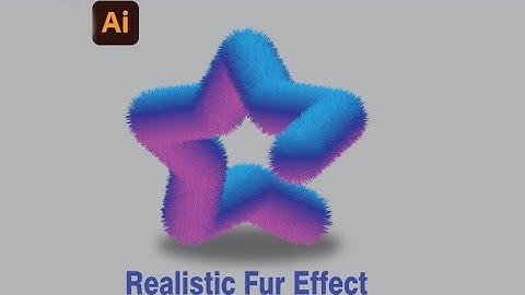 How to Create Realistic 3D Fur Effect in Adobe illustrator Tutorial @graphicsacademy04