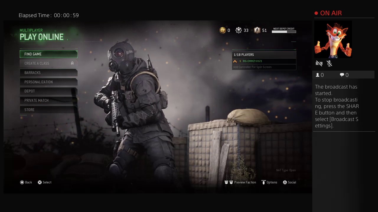 BIG-EMMZY-0121's Live PS4 Broadcast - YouTube