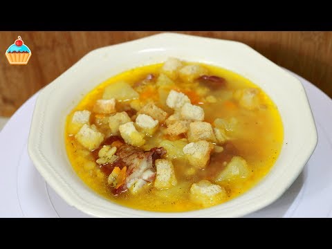 Видео рецепт Вкусный гороховый суп