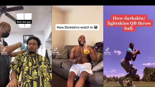 Darkskin vs Lightskin TikTok compilation 🍫🍯