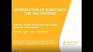 Famous Addressing the Intersection of Substance Use and Housing Profile
