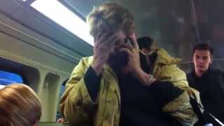 Womans Racist Rant Against Asian Woman Filmed On Train.