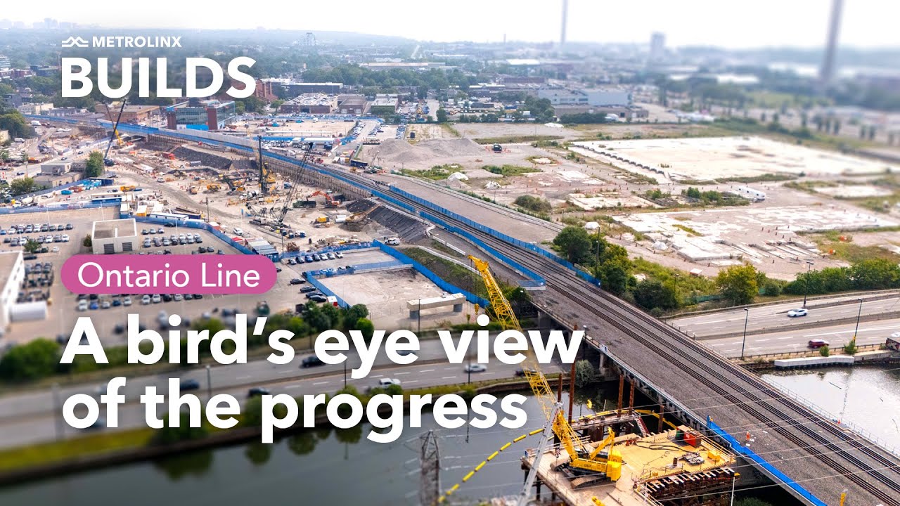 Flying over the Ontario Line: construction update