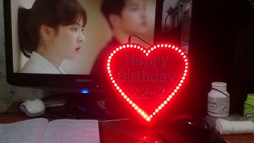 Chúc mừng sinh nhật em yêu - Quà tặng led trái tim ý nghĩa