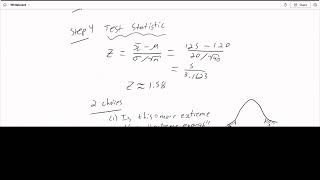 Hypothesis Testing - Two Tailed with P-Value