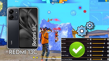 Redmi 13c free fire sensitivity setting ⚙️ | Redmi 13c free fire headshot setting ⚙️