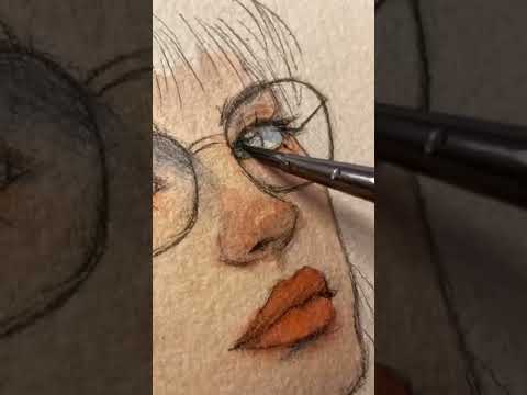 رسم بالألوان المائية و بالخطوات شاهد النتيجة   