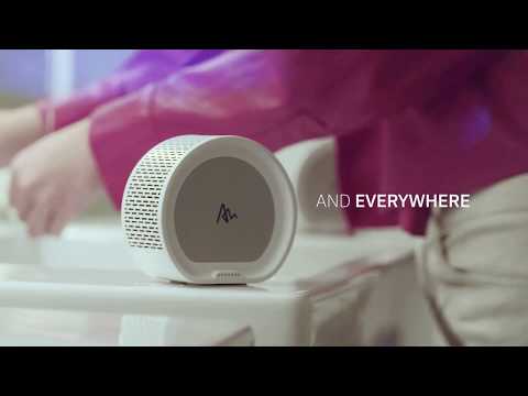 Air Speaker: Five wireless speakers come together to form one modular speaker!