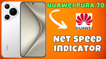 Huawei Pura 70 Net Speed Indicator || Show internet speed on status bar
