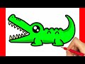 HOW TO DRAW A CROCODILE EASY