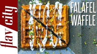 The Falafel Waffle - Epic Food Mashup Recipe