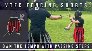 VTFC Fencing Shorts: Own the Tempo with Passing Steps