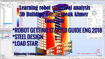 Autodesk robot structural analysis 3D Building Design_Wall Load speak Khmer part 17