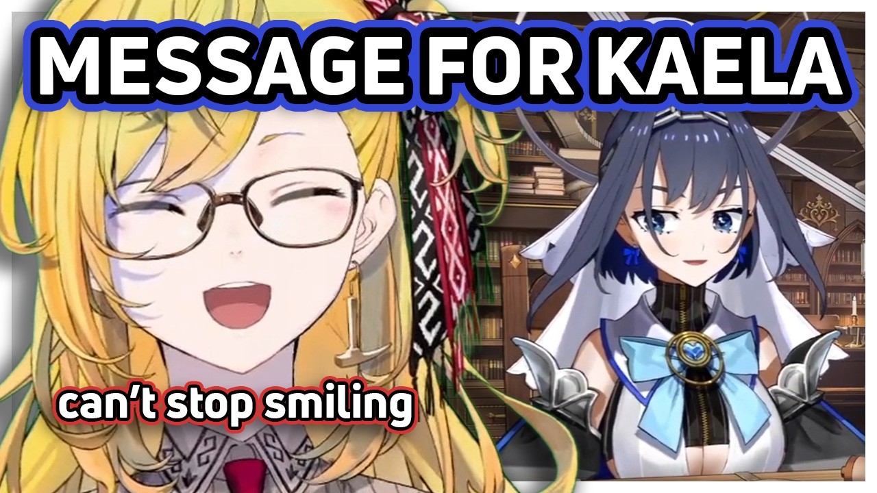 Kaela can't contain her smile when hearing Kronii's message for her 【Hololive】