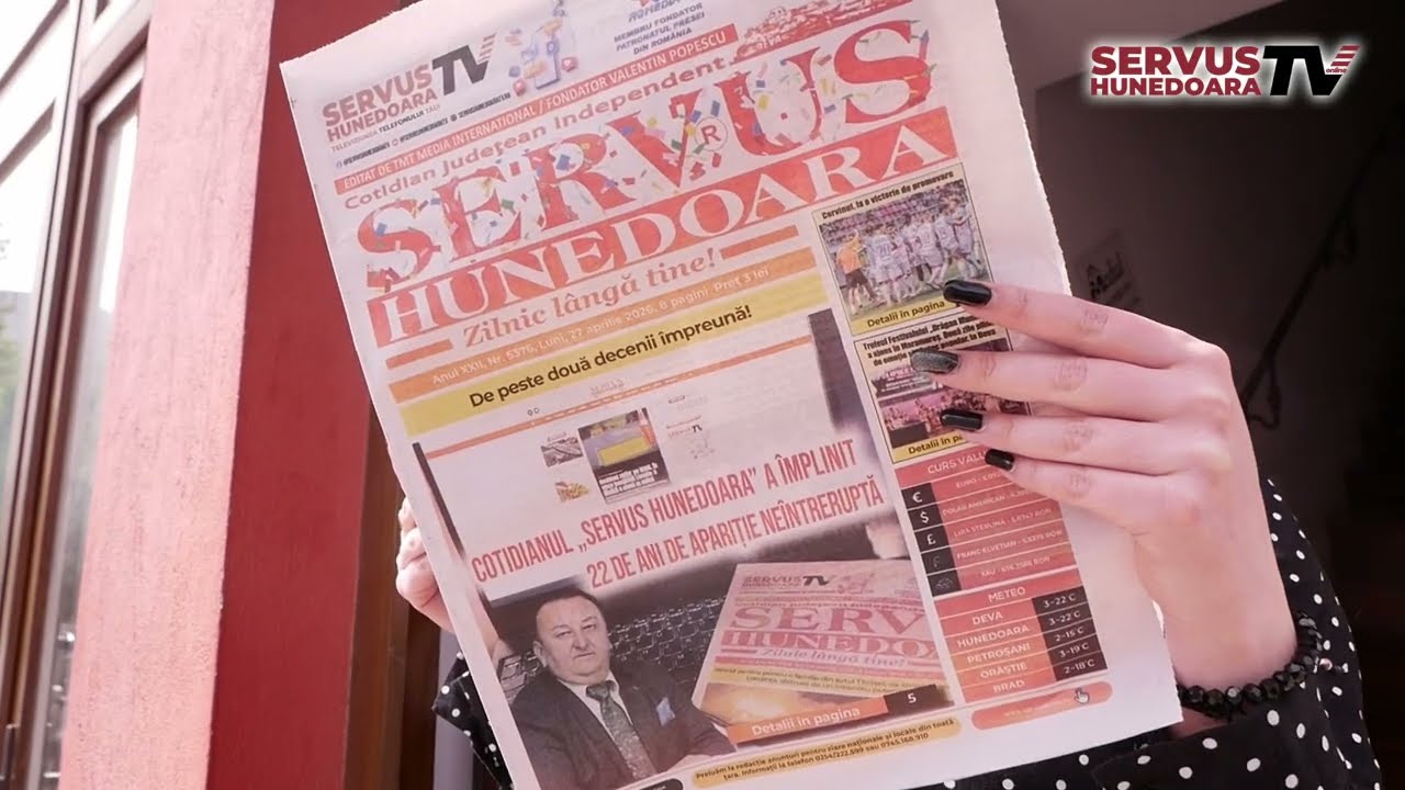 COTIDIANUL „SERVUS HUNEDOARA” A ÎMPLINIT 22 DE ANI DE APARIȚIE NEÎNTRERUPTĂ