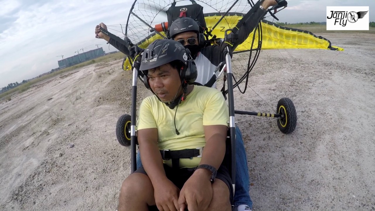 Paramotor JanjiFly Tandem ride video 2016