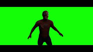 Spiderman green goblin fight green screen