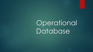 Operational Databases explained easy !