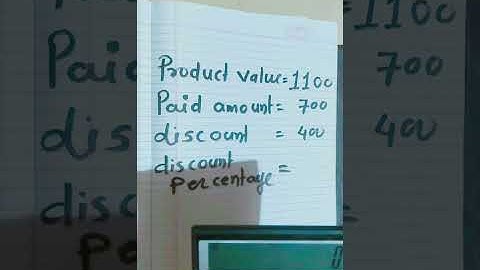 How to calculate discount percentage #shorts