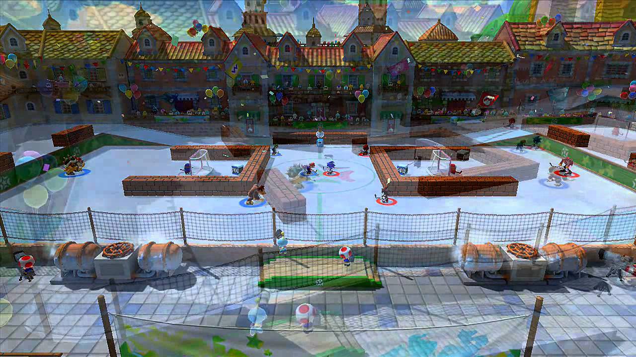 M&S Сочи 2014 Марио против Соника (Snow Day Street Hockey) HD