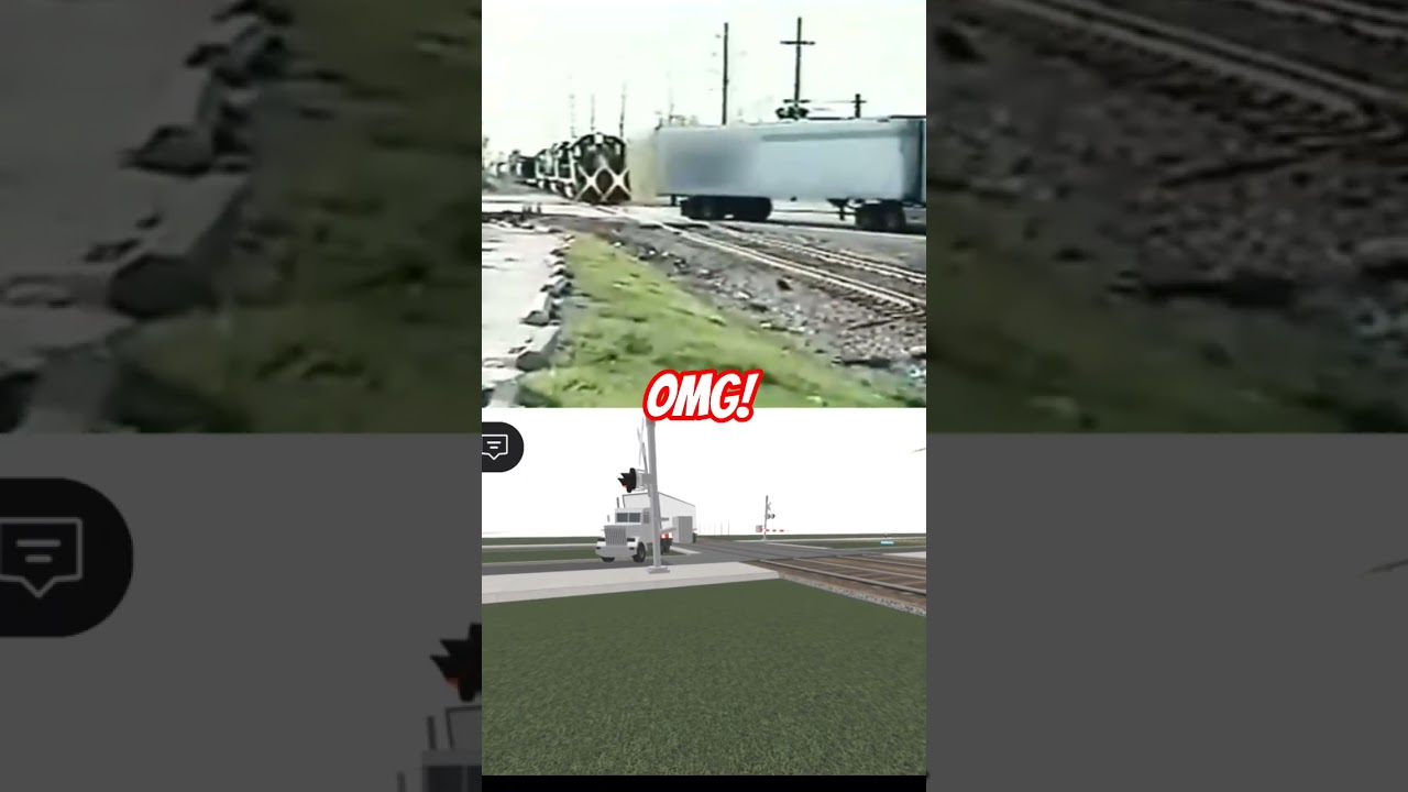 🙀 OMG! TRAIN HITS SEMI TRUCK COMPARE ROBLOX*04 😮 